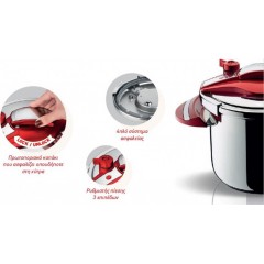 Pyramis Chroma Χύτρα Ταχύτητας 8lt 014003201 Pyramis Chroma Χύτρα Ταχύτητας 8lt 014003201